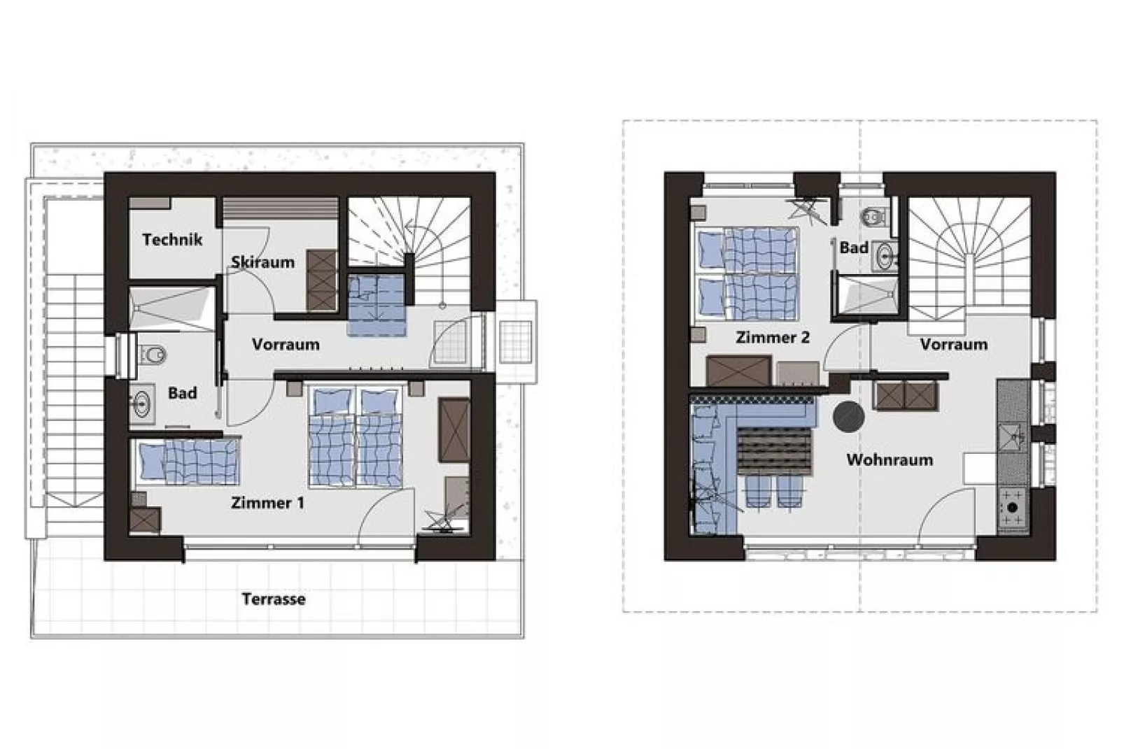 Feriendorf Das Dorf - Steinhaus-Plattegrond