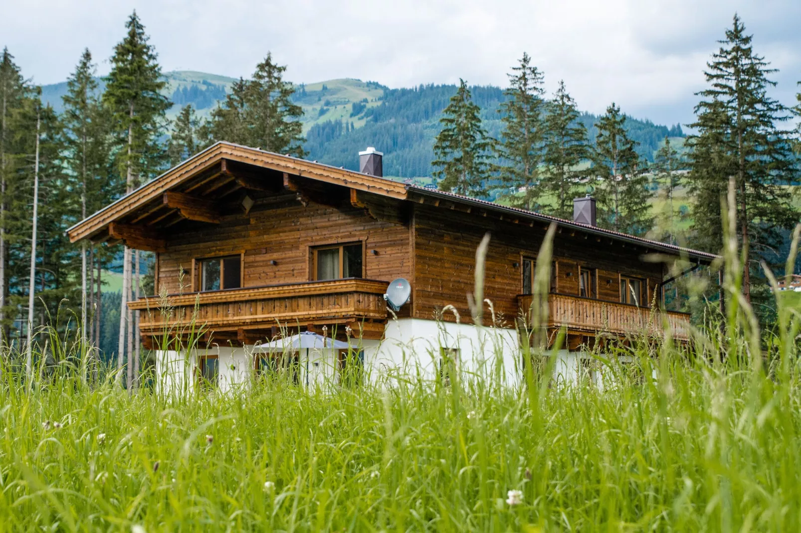 Chalet Freiblick Kleinhaid-Buitenkant zomer