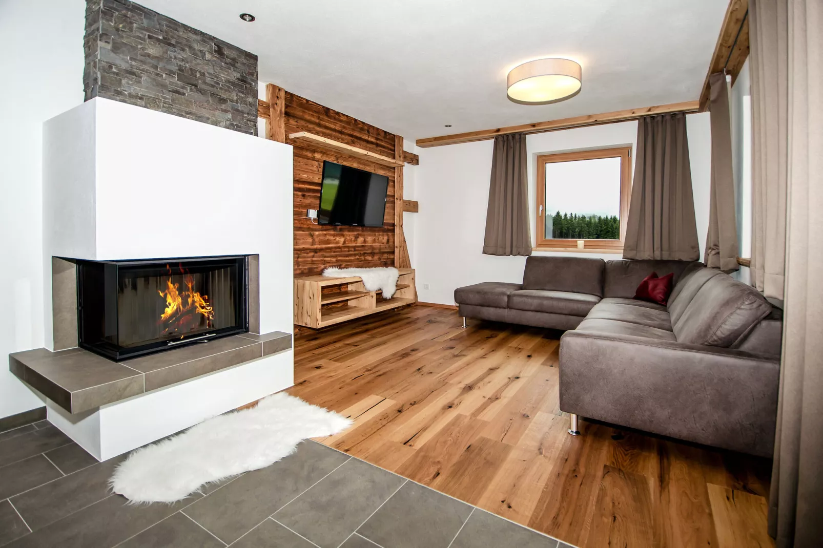 Chalet Freiblick-Woonkamer