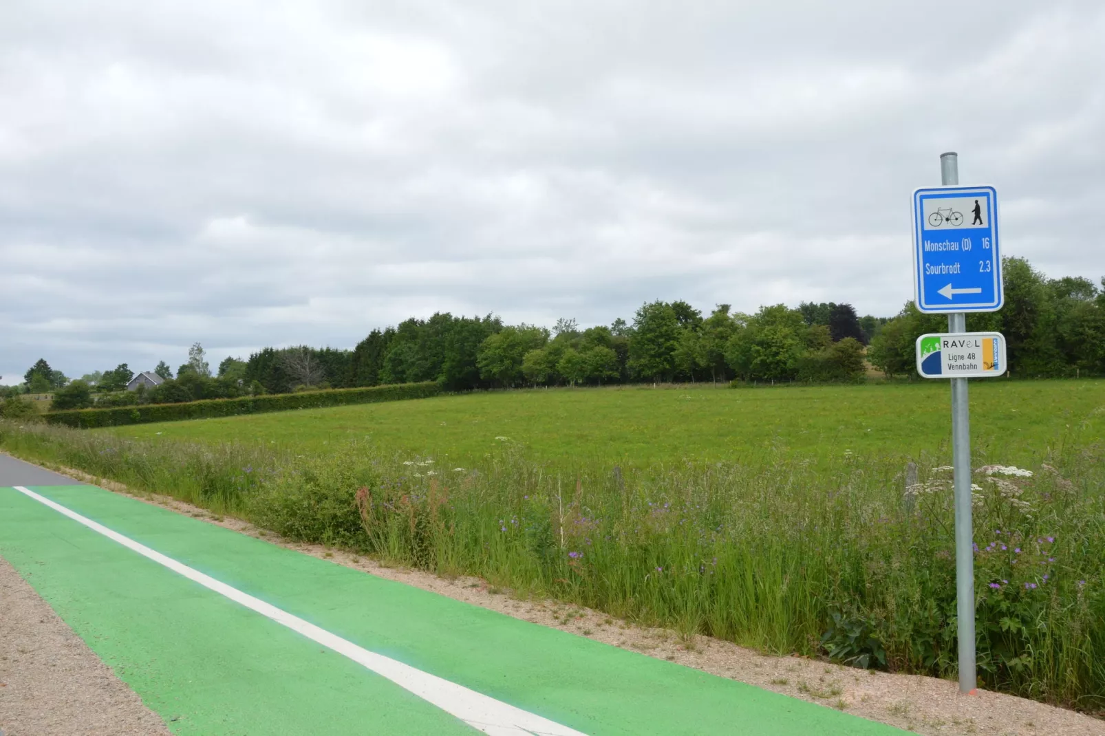 Les Vieilles Pierres-Gebieden zomer 1km