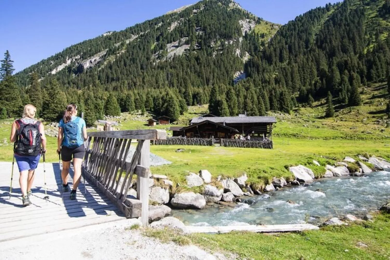 Chalet Wasserfall-Uitzicht zomer