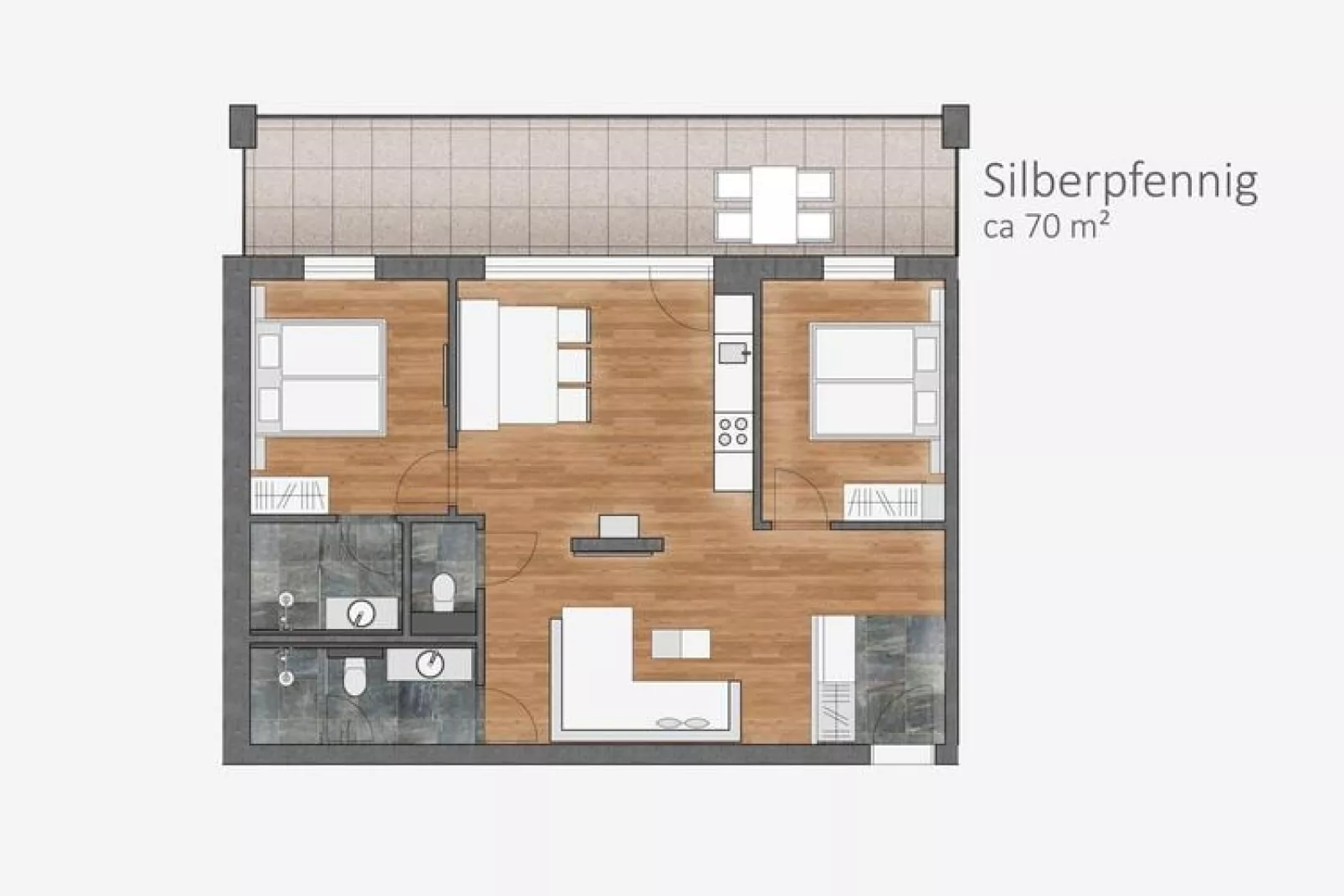 Holiday resort Carpe Solem, Rauris-Silberpfennig-Plattegrond