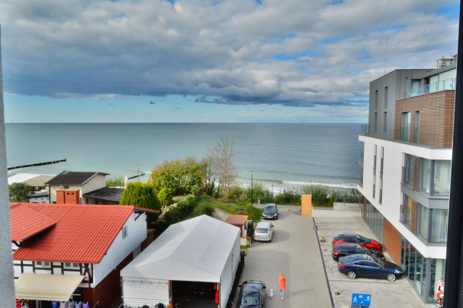 Apartament nr 3 3-osobowy 29 m2 Ustronie Morskie-Uitzicht zomer