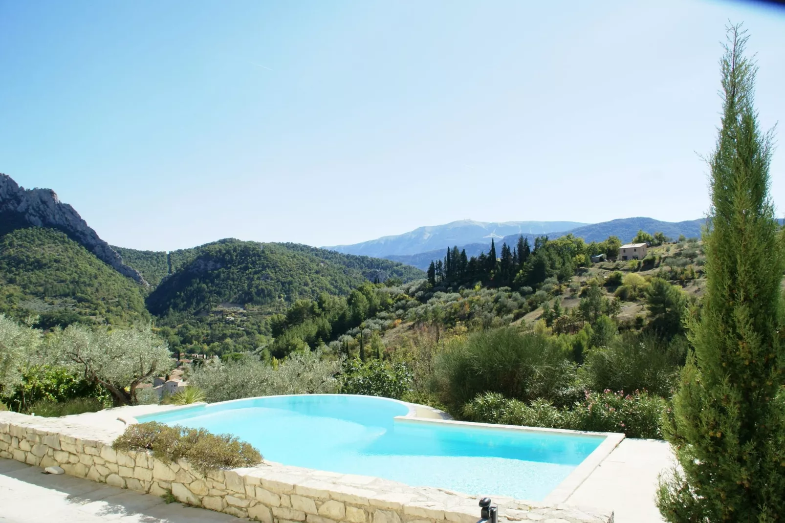Villa Les Dentelles-Uitzicht zomer