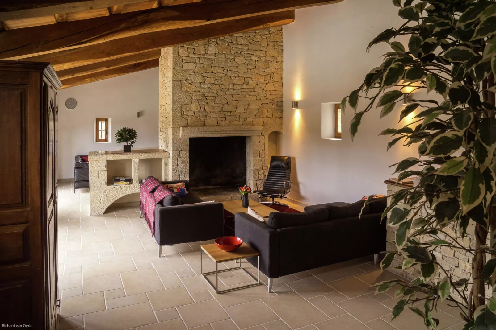 Villa Les Dentelles-Woonkamer