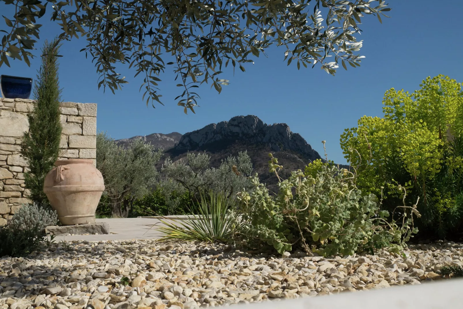 Villa Les Dentelles-Tuinen zomer