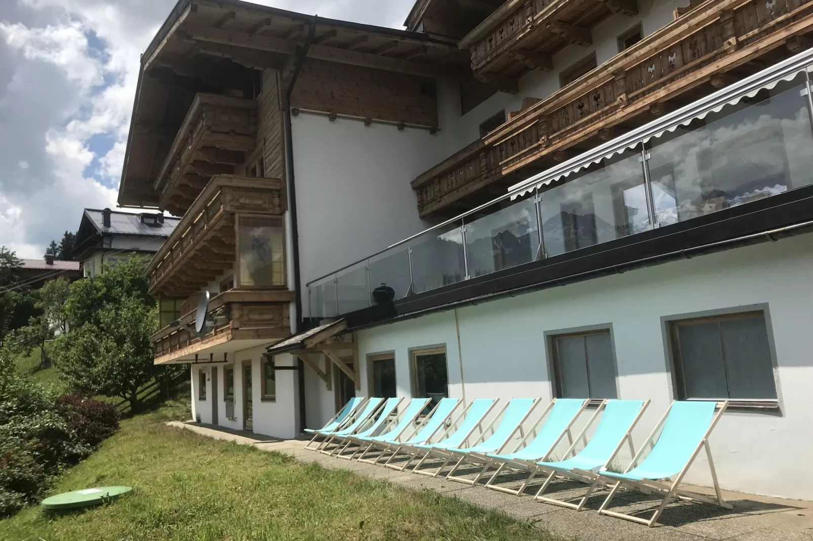 Chalet Bergerblick Zillertal Arena-Tuinen zomer