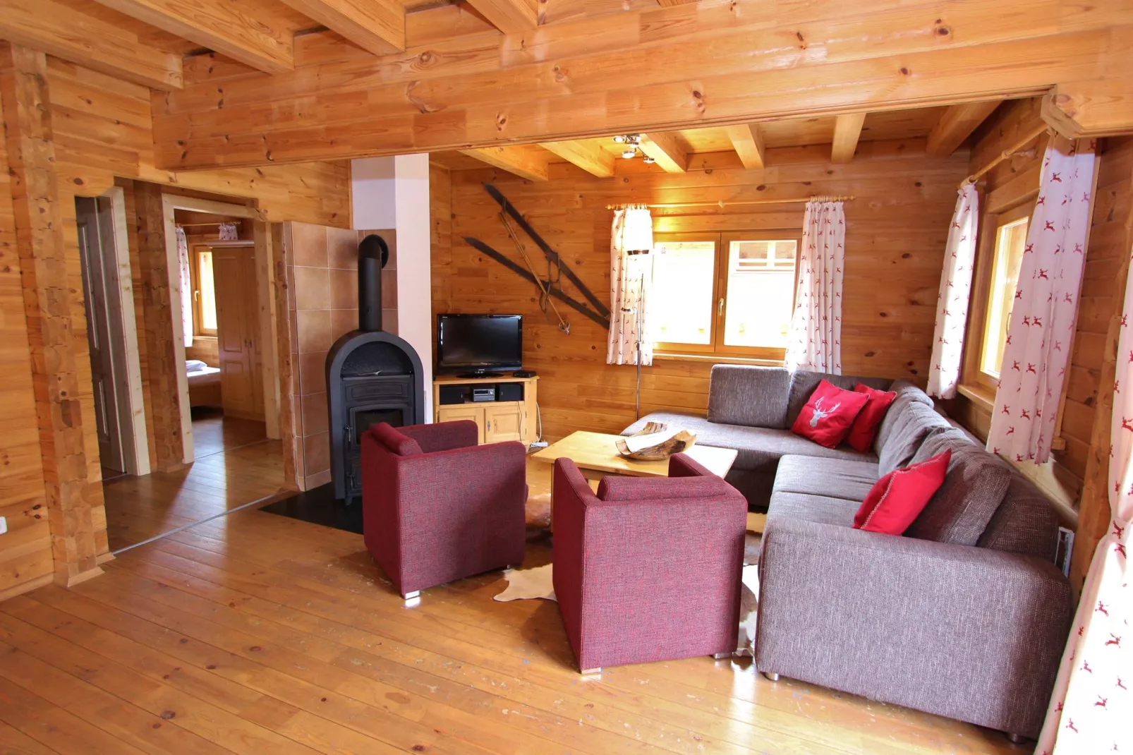 Chalet Seebach-Woonkamer