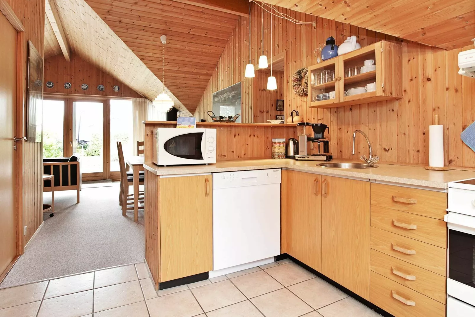 Gezellig vakantiehuis in Væggerløse, met sauna-Binnen