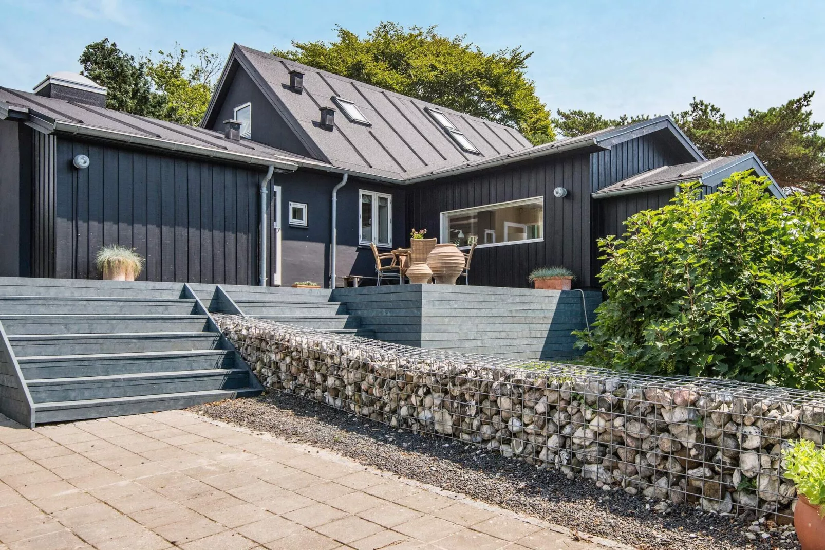 Geweldig vakantiehuis in Bjert met een balkon