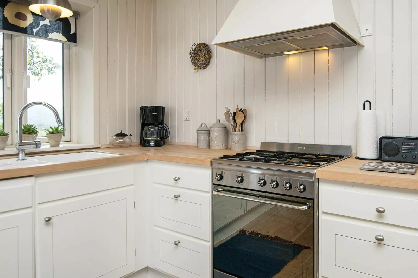 Geweldig vakantiehuis in Bjert met een balkon
