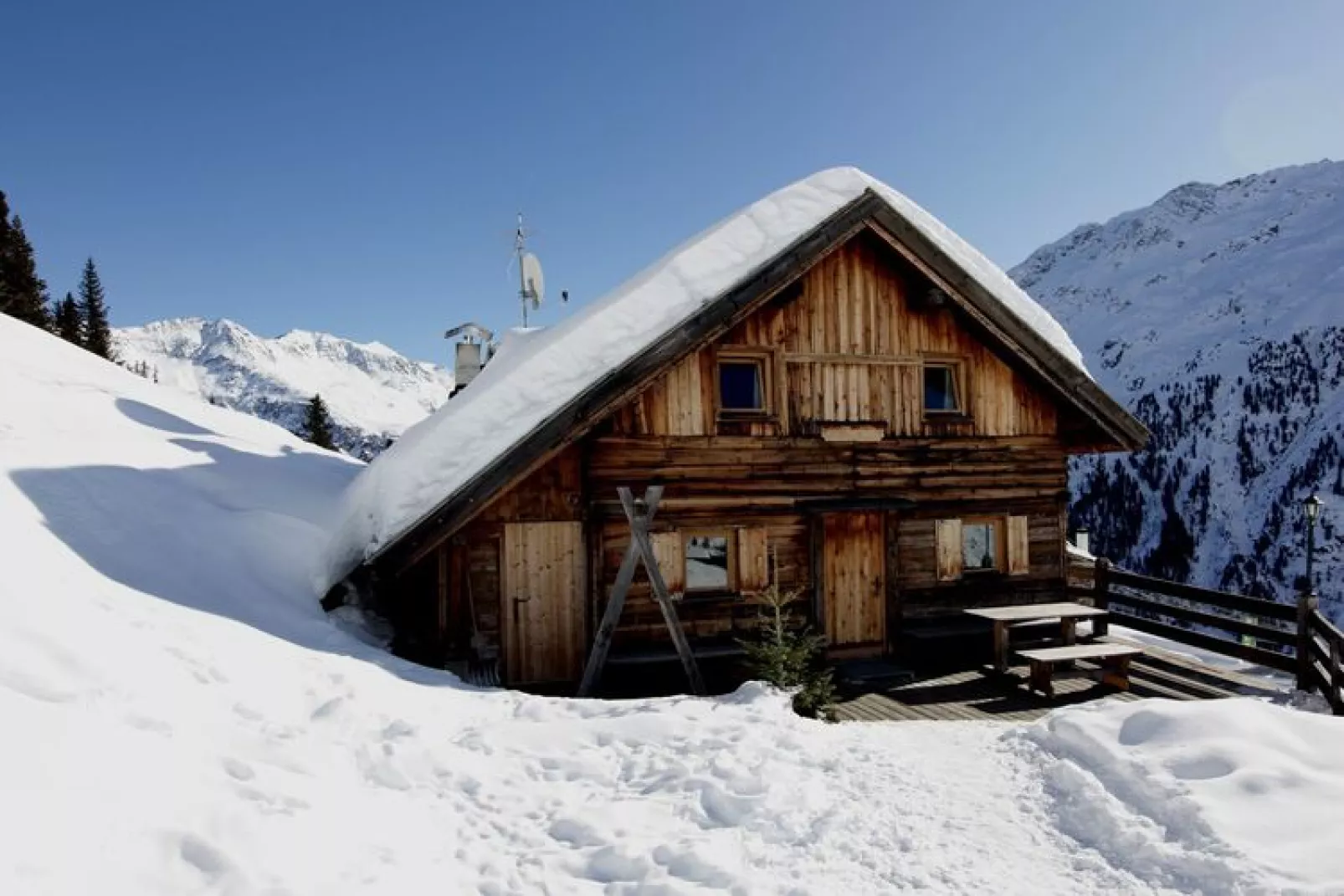 Vakantiehuis Siggi's Almhütte, Sölden-Exterieur winter