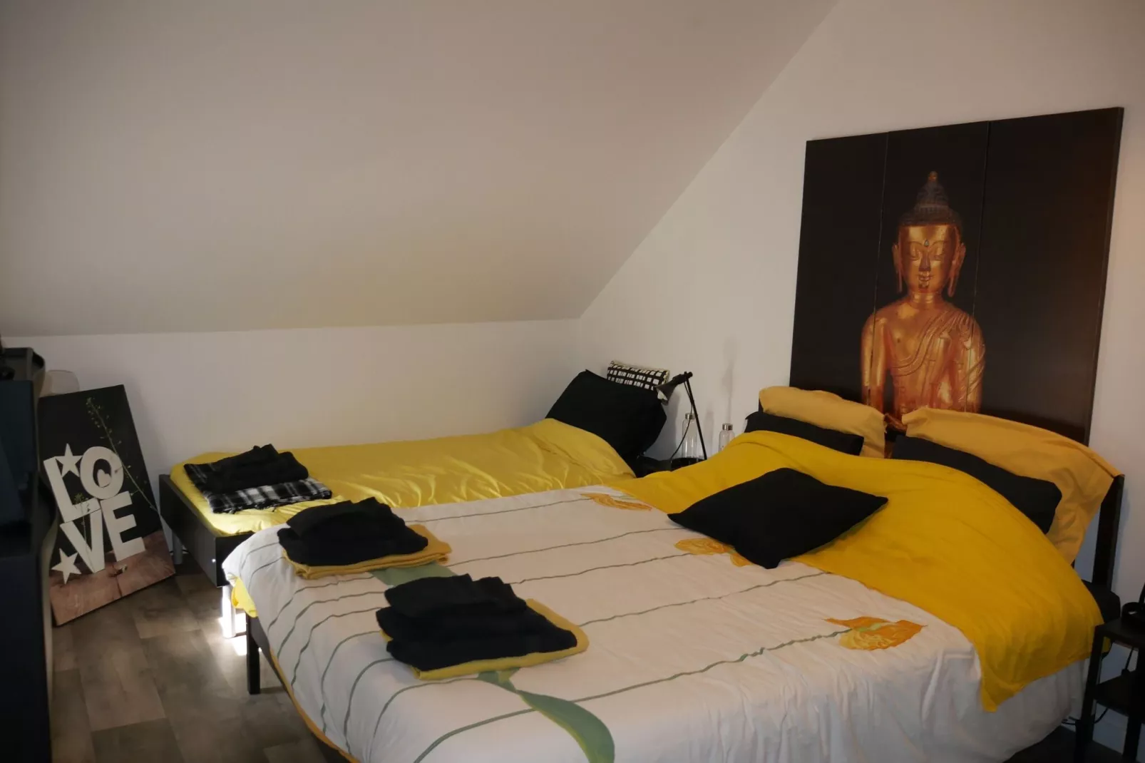Charmante habitation située à la Reid avec Jacuzzi-Slaapkamer
