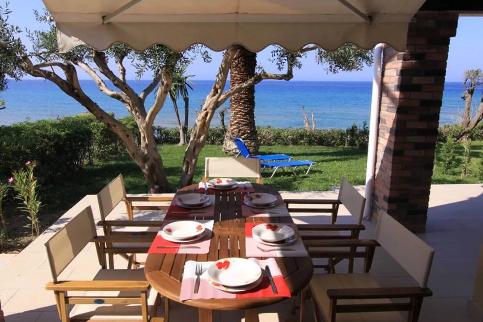 Glyfada Beachfront Housel Ab4g-Terrasbalkon