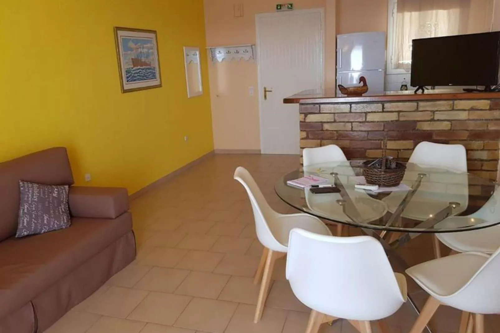 Corfu Glyfada Apartment 87-Woonkamer