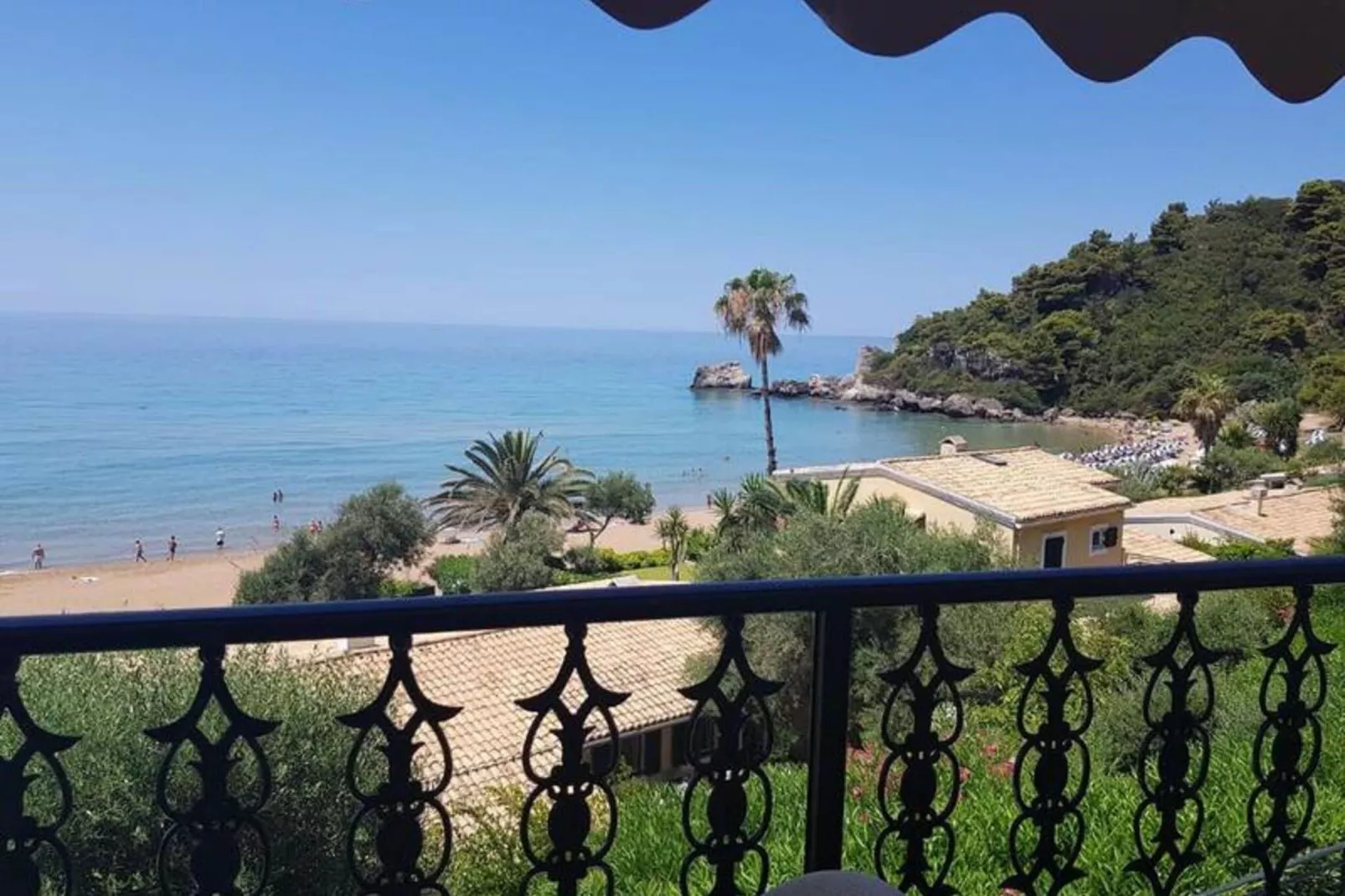 Corfu Glyfada Apartment 46-Uitzicht zomer