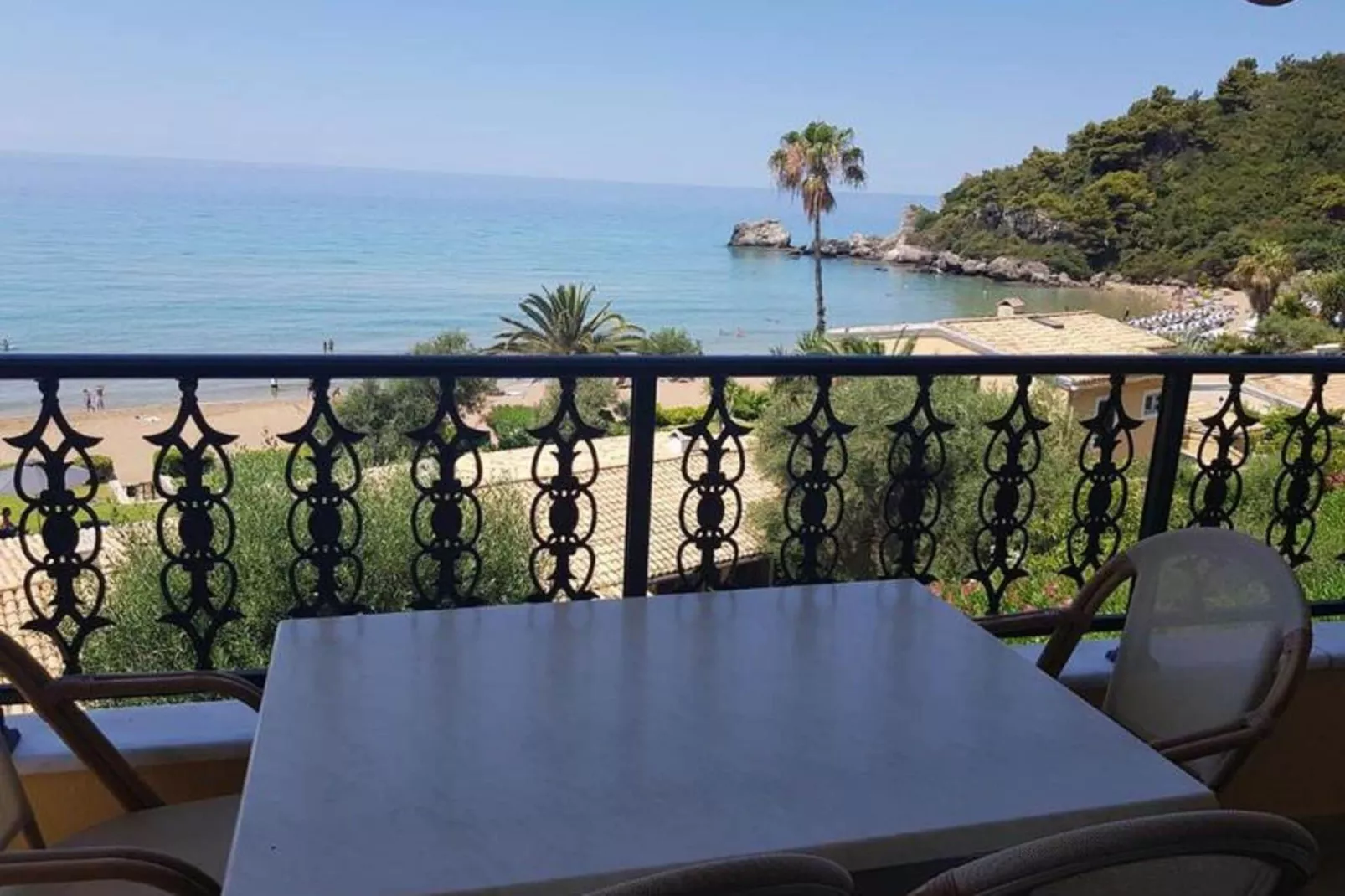 Corfu Glyfada Apartment 46-Terrasbalkon