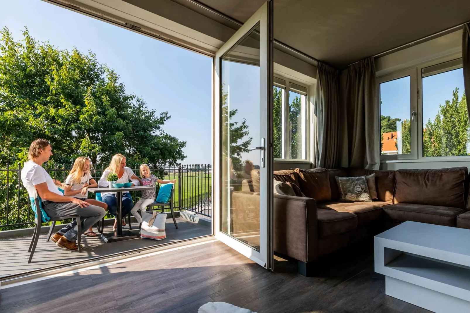 Deluxe 4 personen-Terrasbalkon