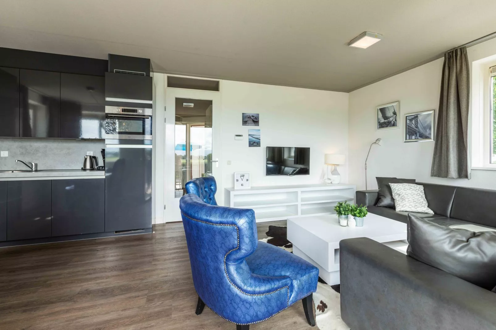Deluxe 4 personen Sauna-Woonkamer
