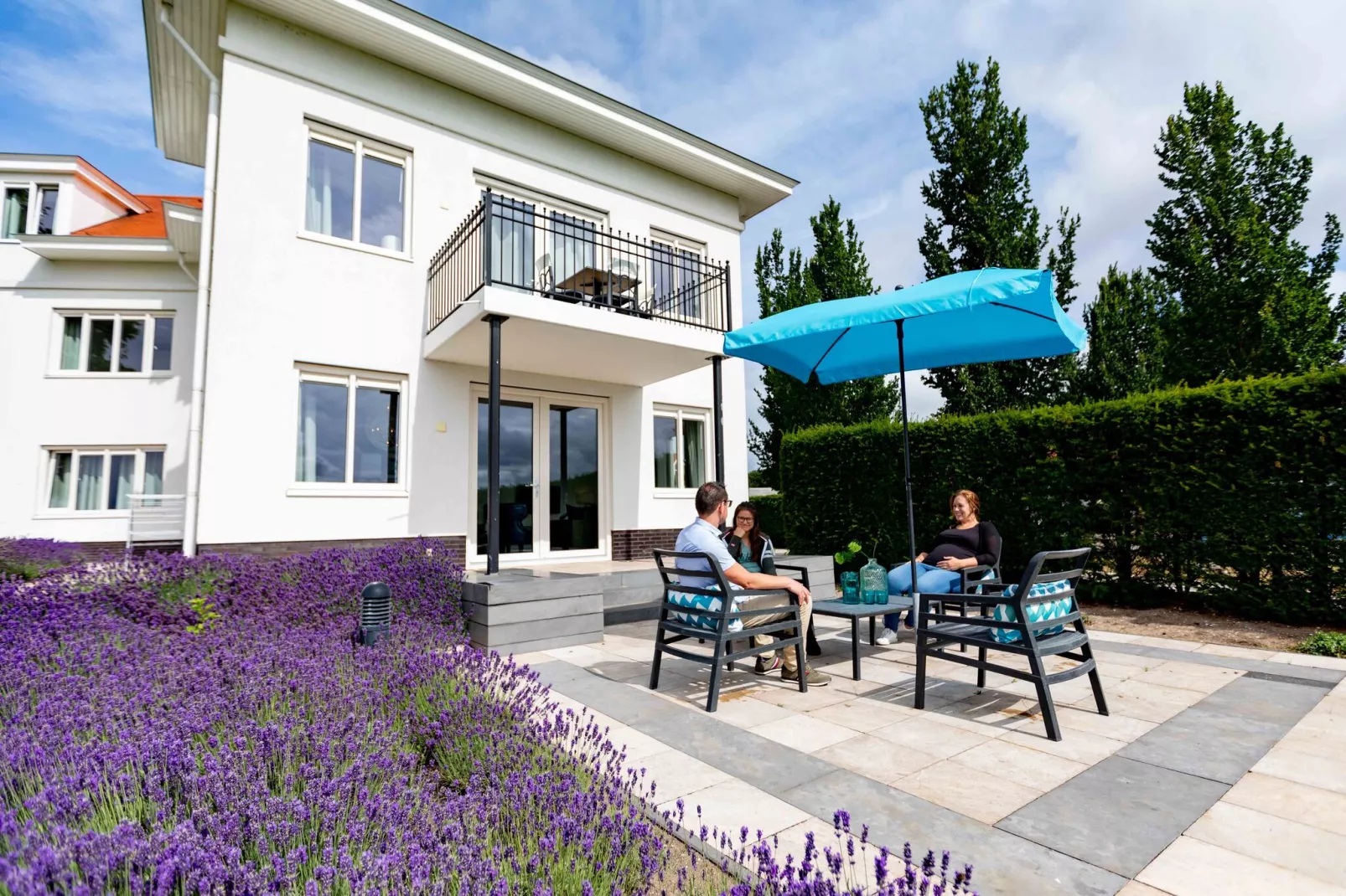 Deluxe 4 personen Sauna-Terrasbalkon