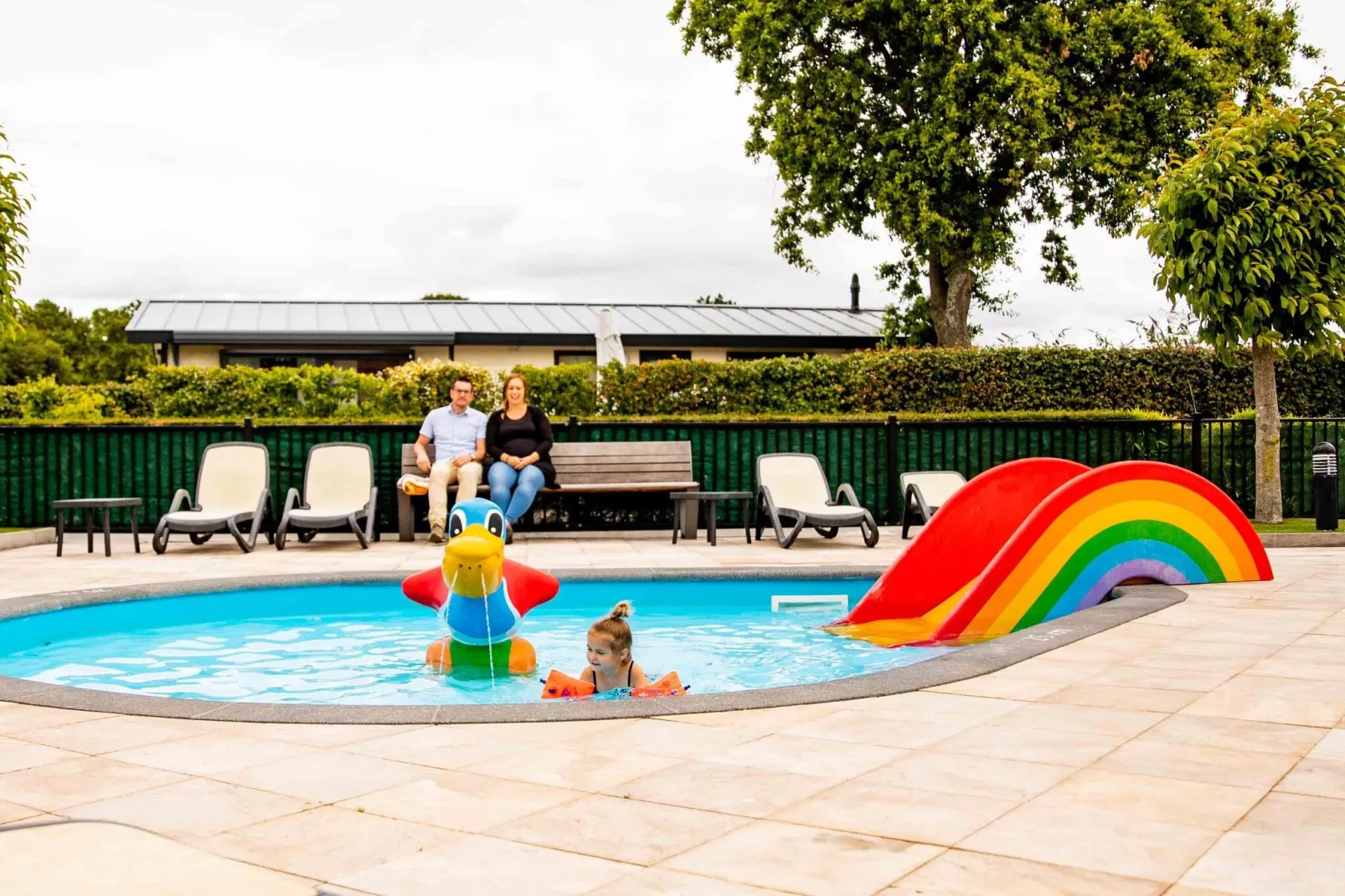 Deluxe 4 personen Sauna-Parkfaciliteiten