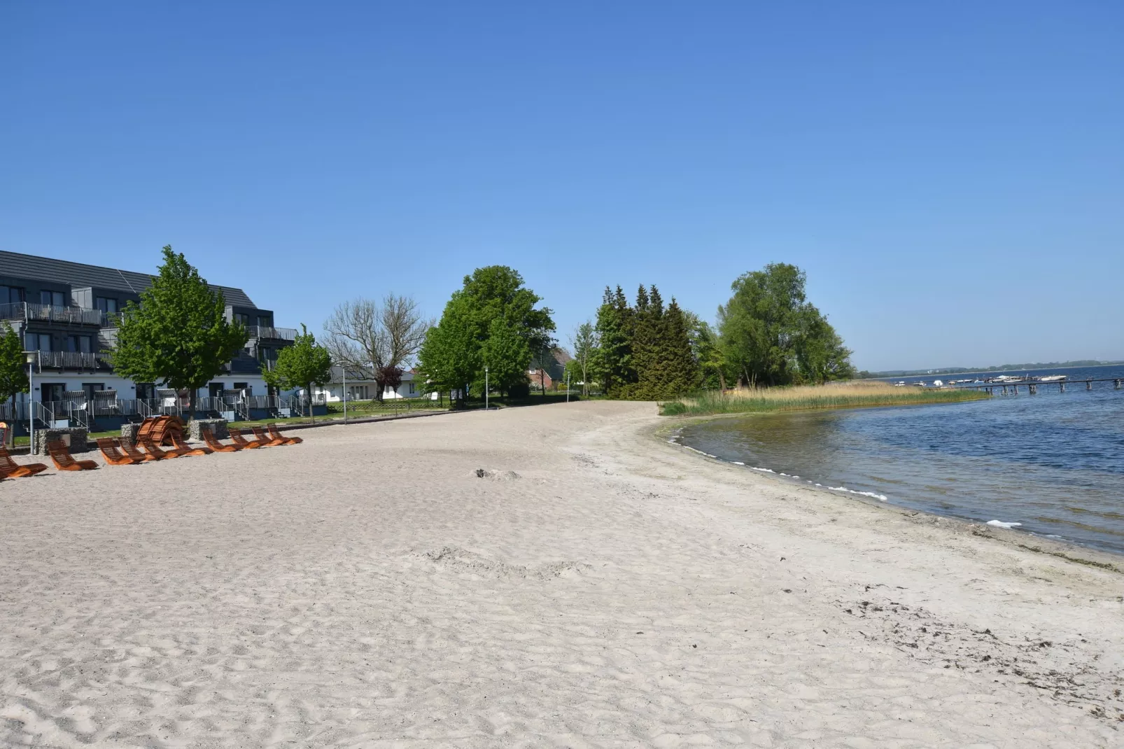 Ostsee-Haus Windland auf der Insel-Gebieden zomer 1km