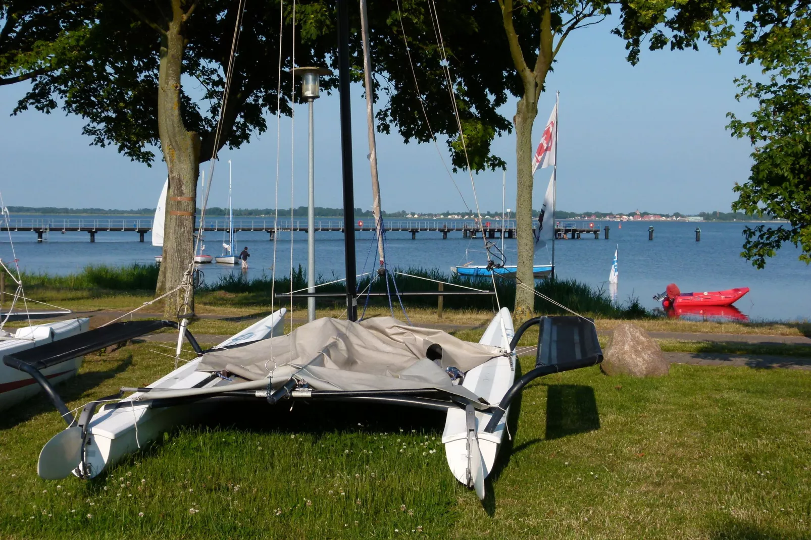 Ostsee-Haus Windland auf der Insel-Gebieden zomer 5km