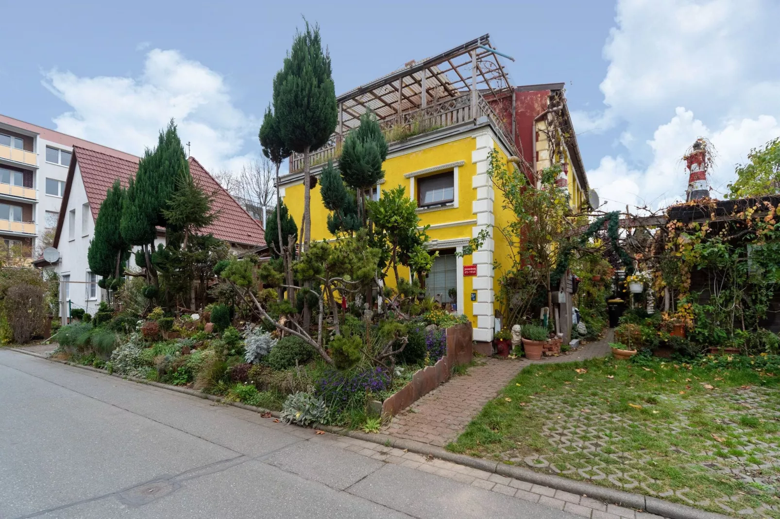 Dachterrassenwohnung-Buitenkant zomer