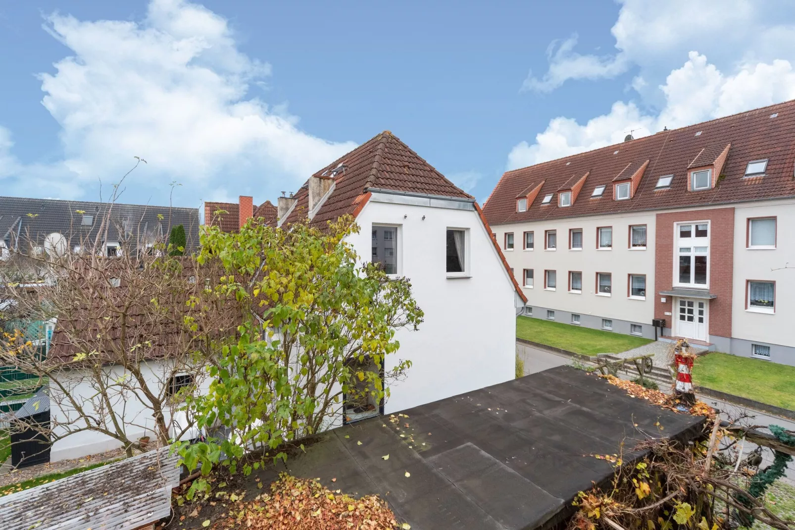 Dachterrassenwohnung-Uitzicht zomer