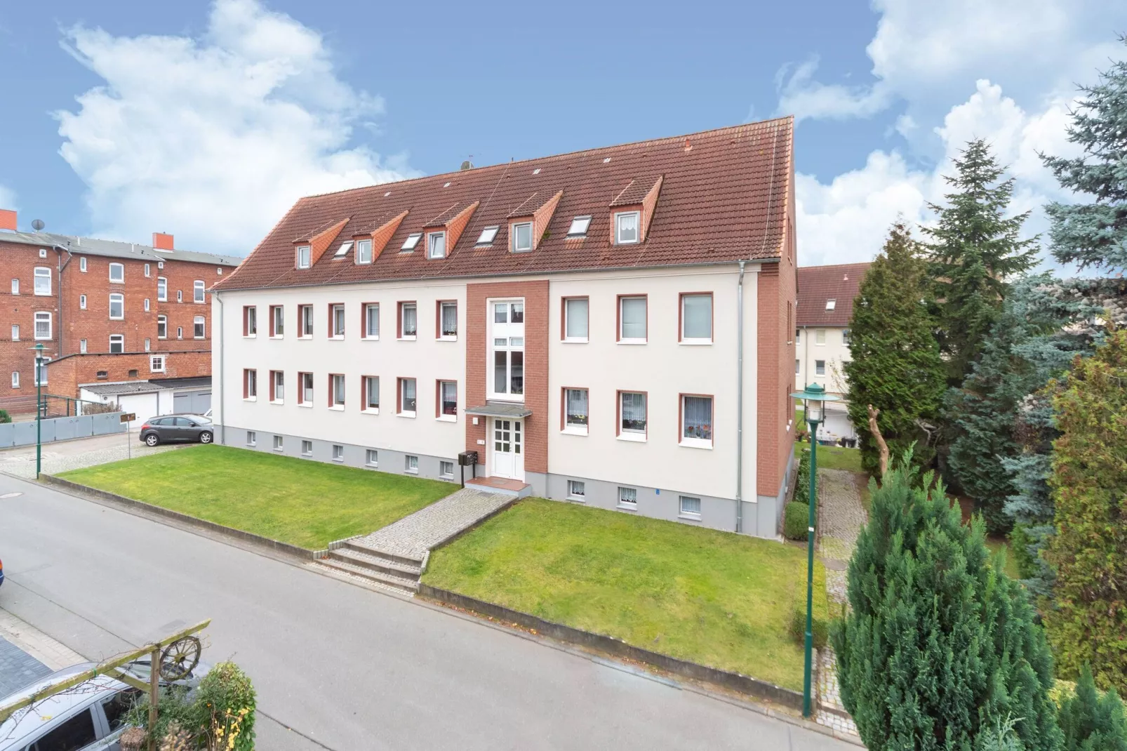 Dachterrassenwohnung-Uitzicht zomer