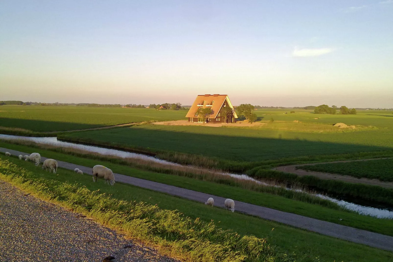 Landhuis Wad Anders-Gebieden zomer 1km