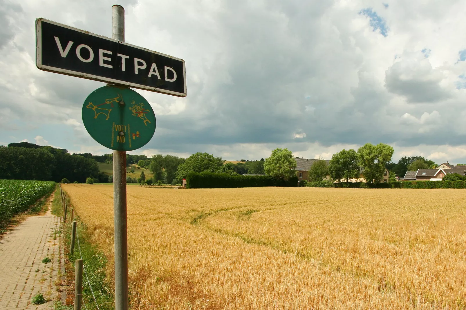 Hoeve in gunne winkel 1-Gebieden zomer 1km