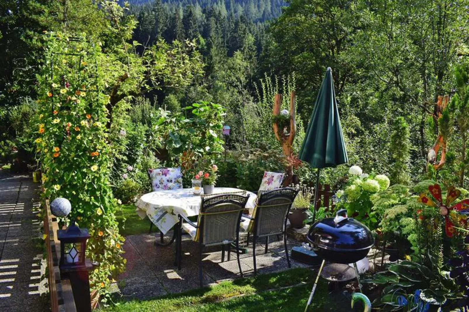 FeWo Kleinpötting Hüttau-Tuinen zomer