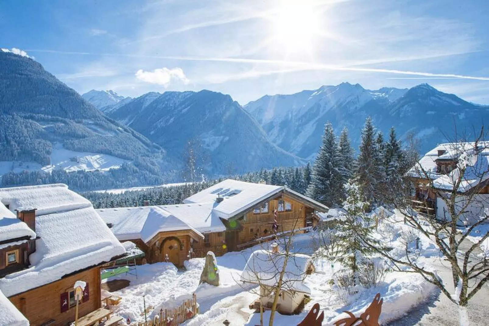 Naturdorf Oberkühnreit - Naturdorf Chalet - 8 Personen-Uitzicht winter