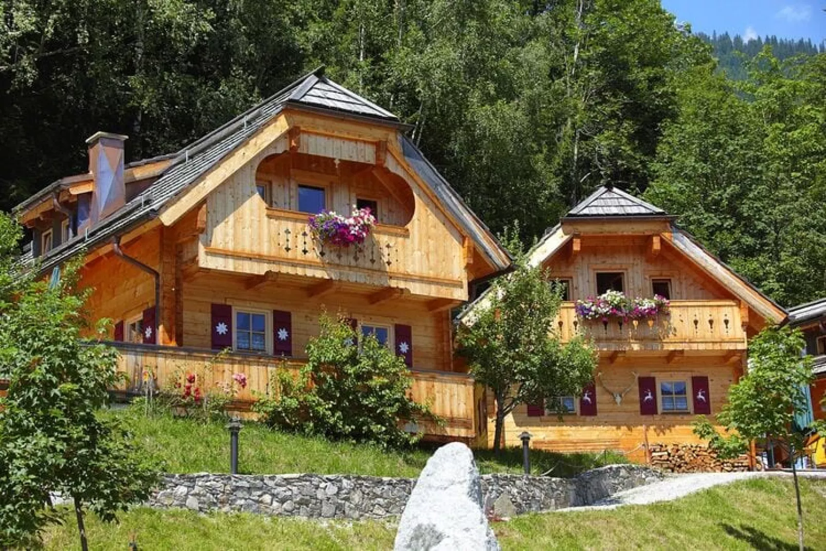 Naturdorf Oberkühnreit - Naturdorf Chalet - 8 Personen-Buitenkant zomer