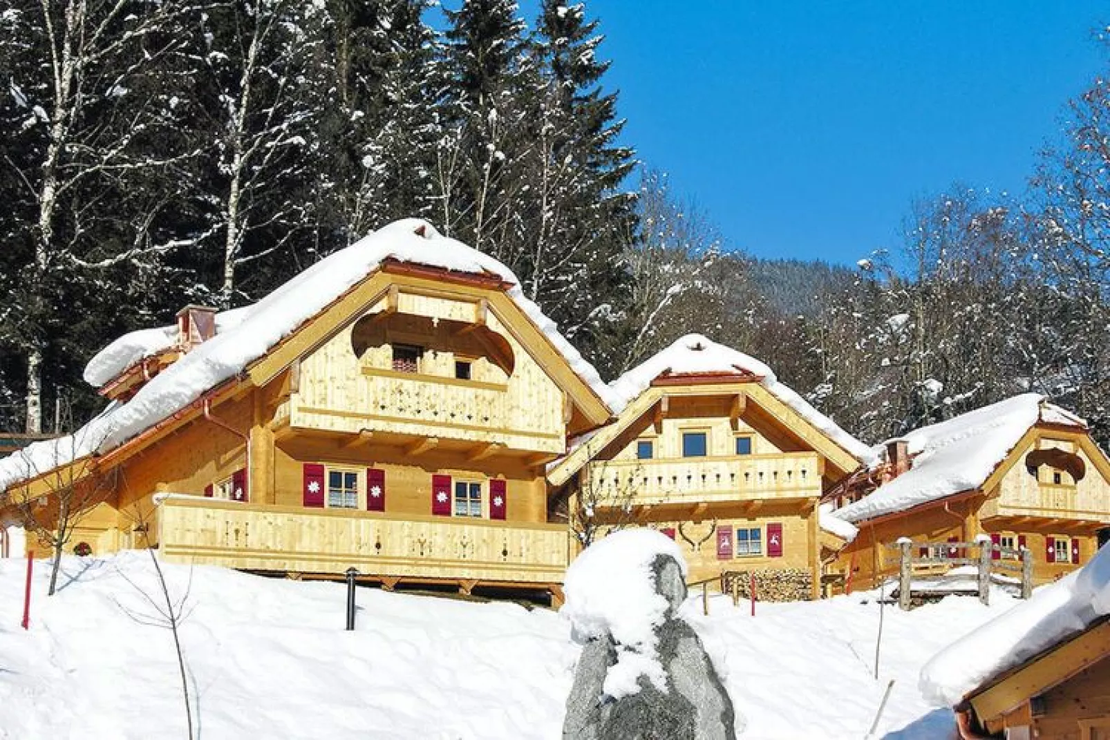 Naturdorf Oberkühnreit - Naturdorf Chalet - 8 Personen-Exterieur winter