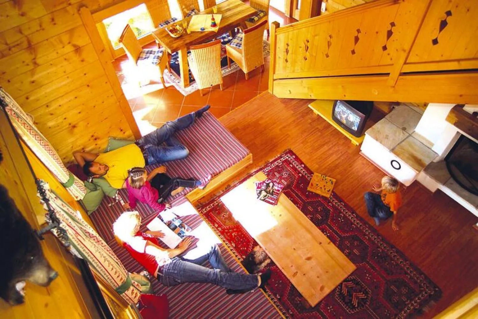 Naturdorf Oberkühnreit - Naturdorf Chalet - 4 Personen-Woonkamer