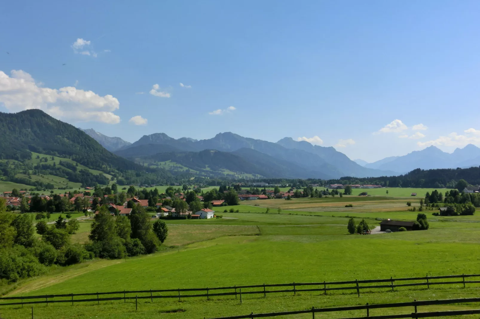 Allgäu-Uitzicht zomer