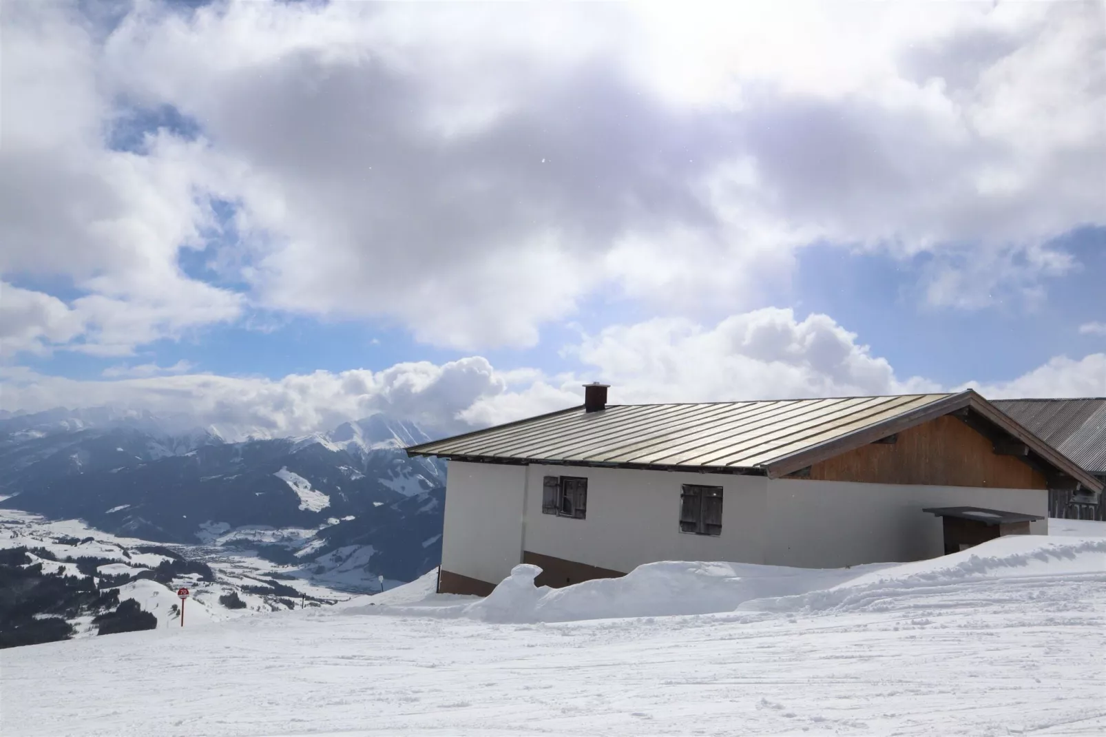 Almhütte Gipfelblick-Exterieur winter
