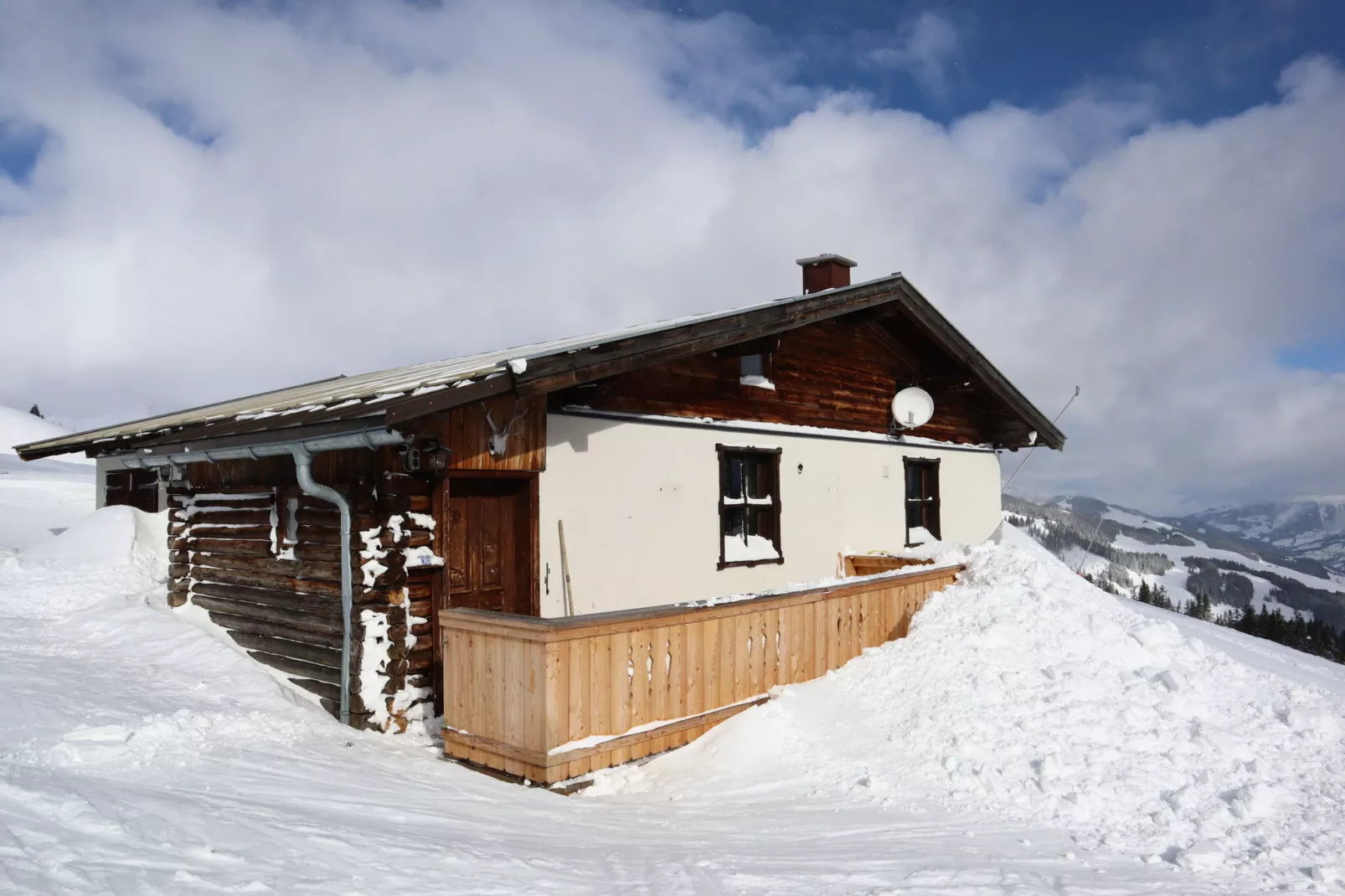 Almhütte Gipfelblick-Exterieur winter