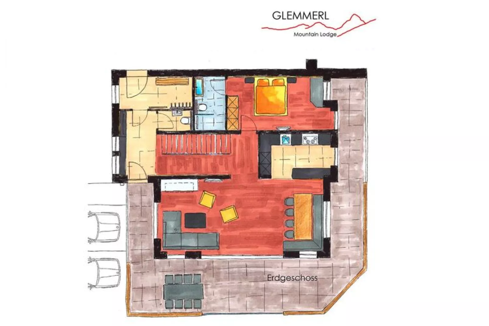 Chalet Glemmerl Mountain Lodge-Plattegrond