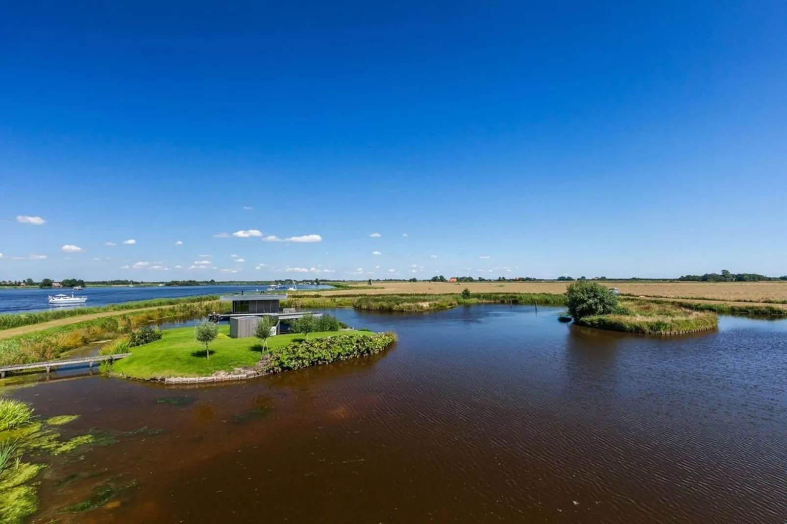 Watervilla de Blauwe Reiger-Gebieden zomer 1km