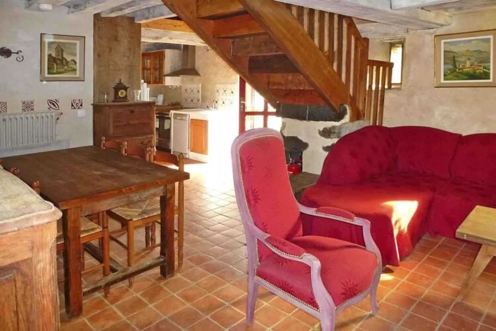 Semi-detached house, Saint-Lô-d'Ourville-Manoir-Woonkamer