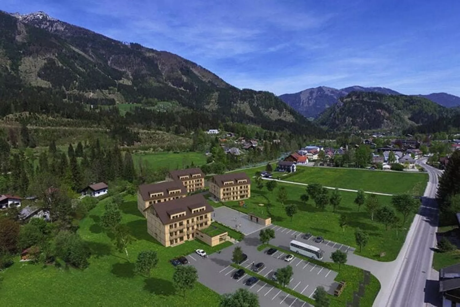 Appartement in Hinterstoder in de bergen-Uitzicht zomer