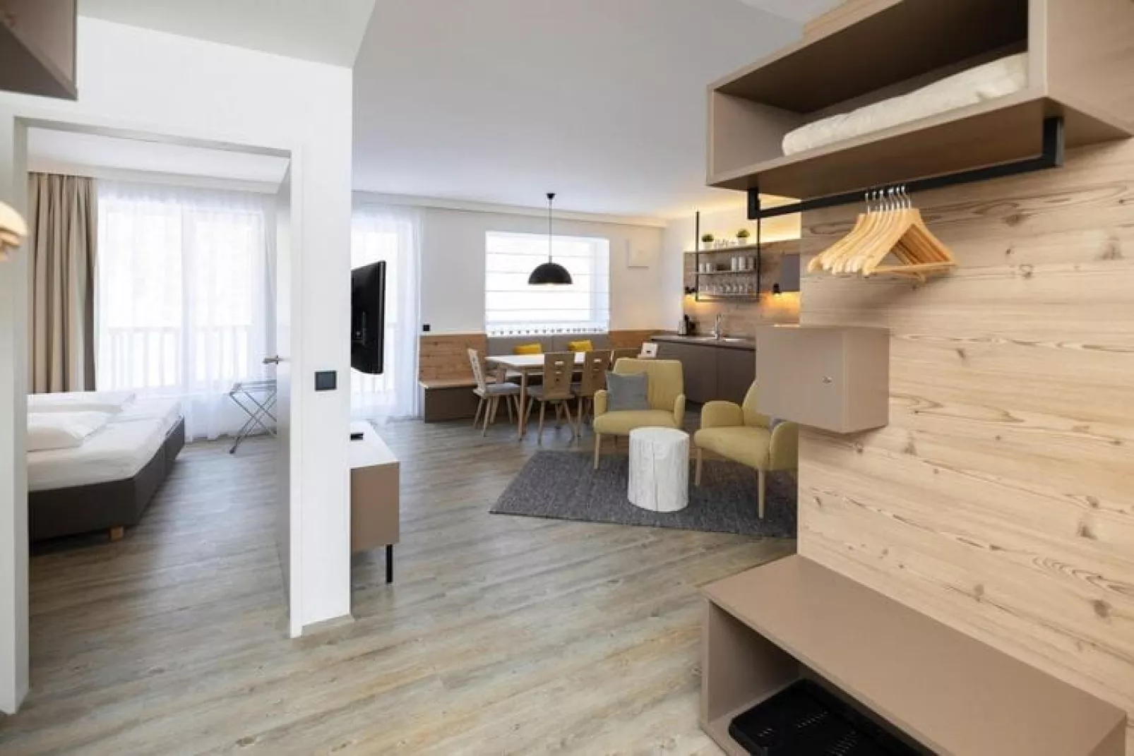 Appartement in Hinterstoder in de bergen-Woonkamer
