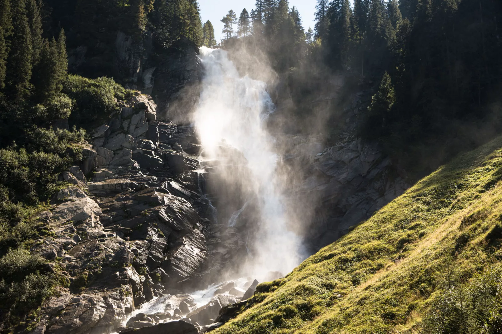 Edenlehen - Wasserfall-Gebieden zomer 1km