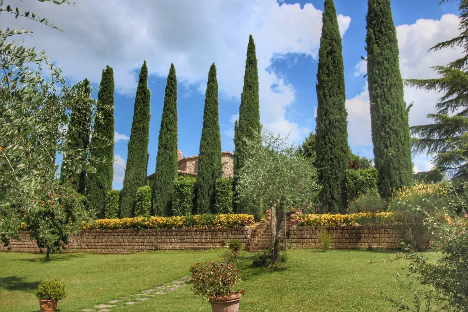 Villa La Palazzeta-Tuinen zomer