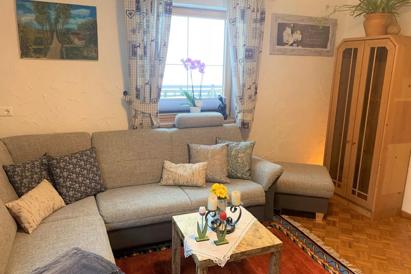 Ferienhaus Krapflgeusche-Woonkamer