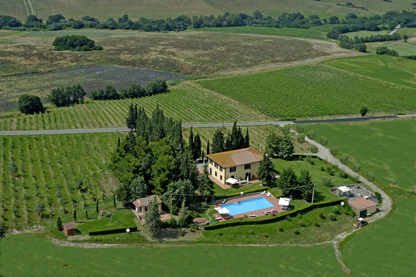 San Francesco Sangiovese-Gebieden zomer 1km