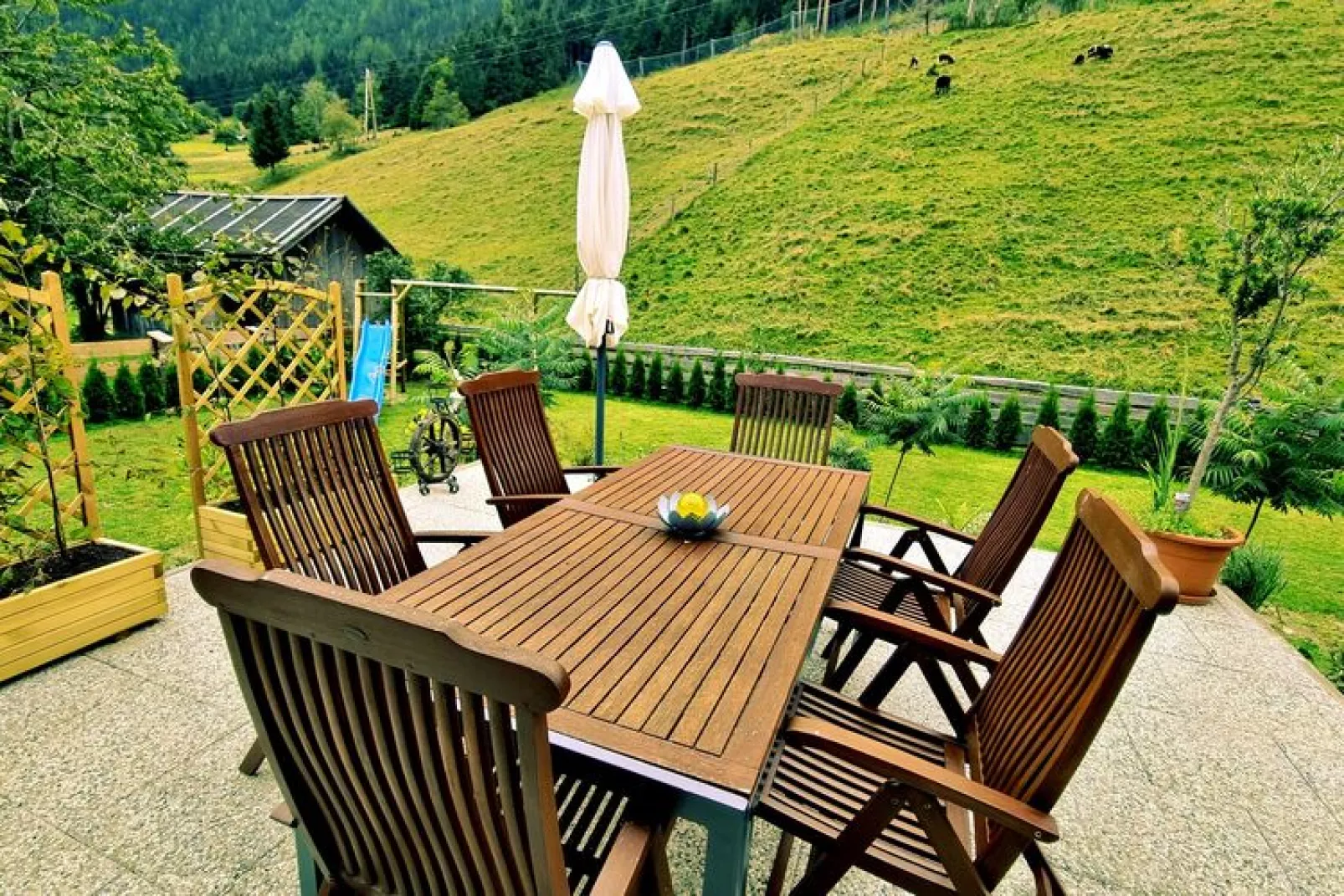 Ferienhaus Krapflgeusche-Terrasbalkon